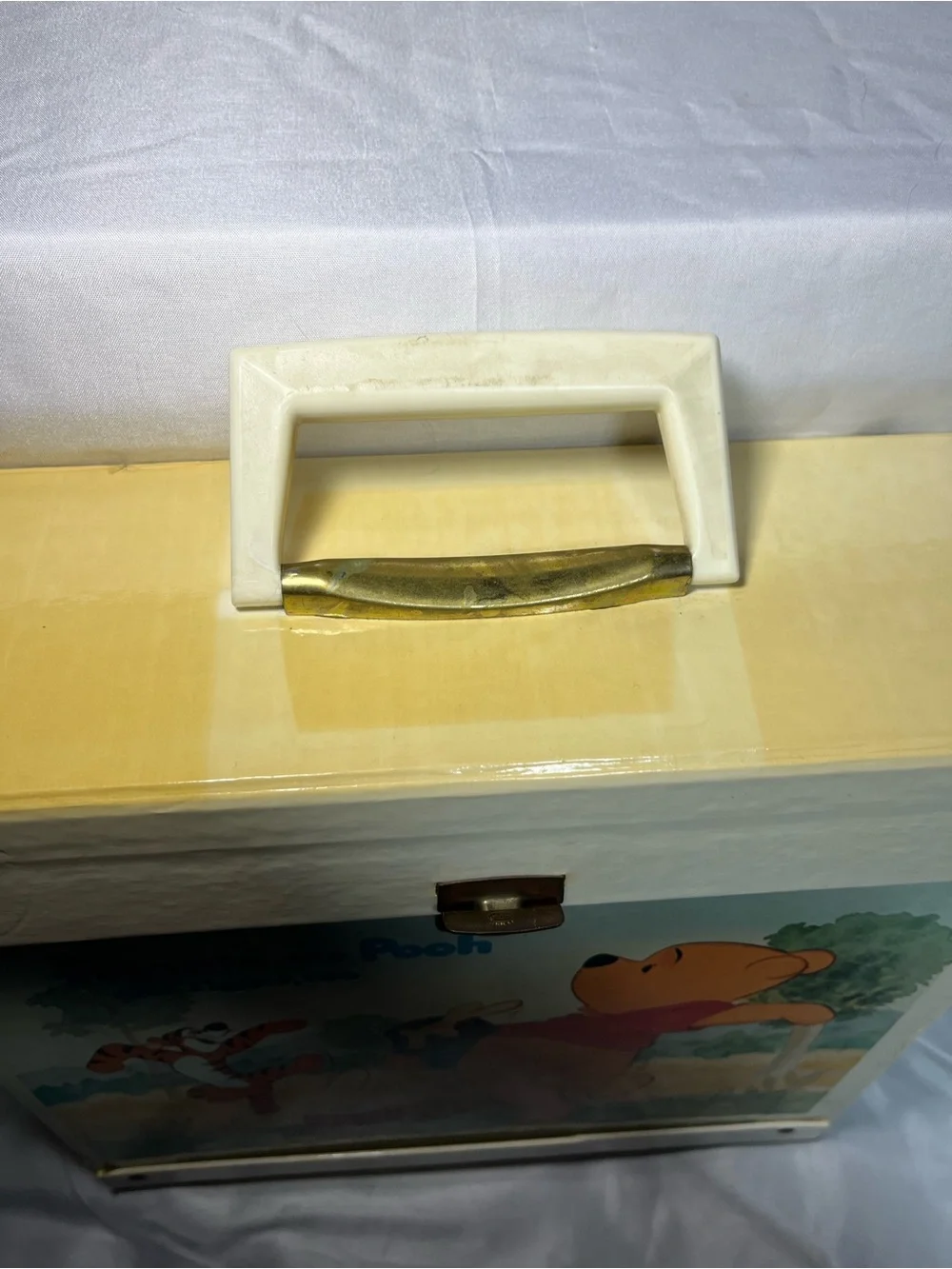 Vintage 1970s Winnie the Pooh & Tigger Washable Record Toy Case Disney Read